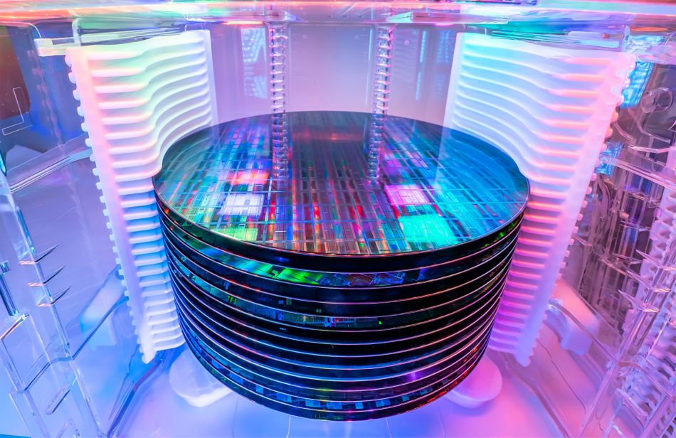 Patterned silicon wafers in a universal pod