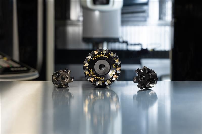 Three Kennametal Indexable Mills