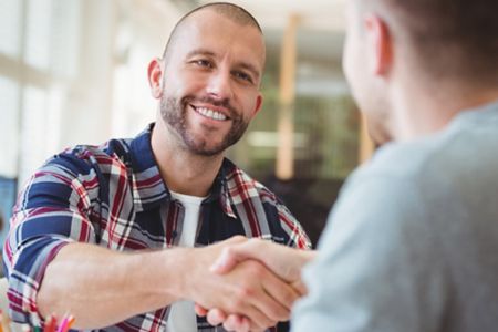 Two Guys Shaking Hands