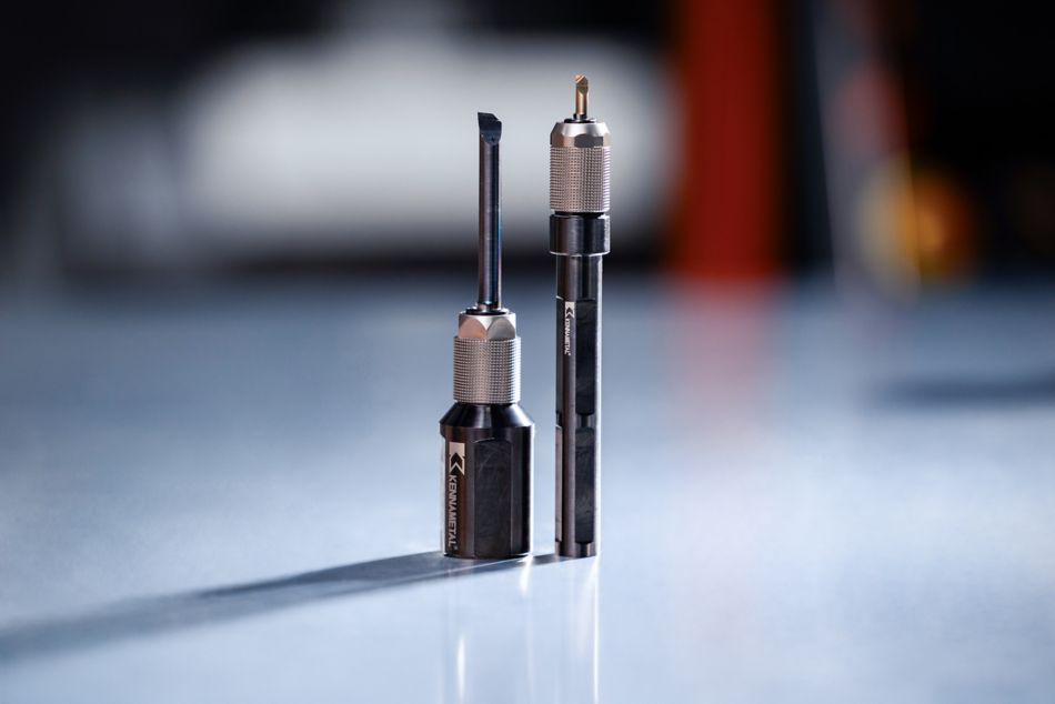 Two Kennametal TopSwiss MBS Inserts in Tool Holders