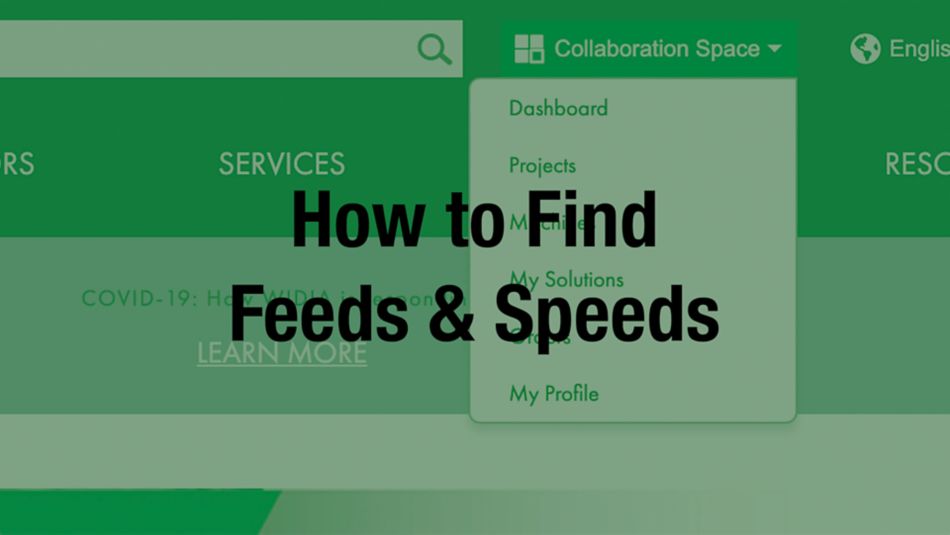 How to Find Speeds and Feeds