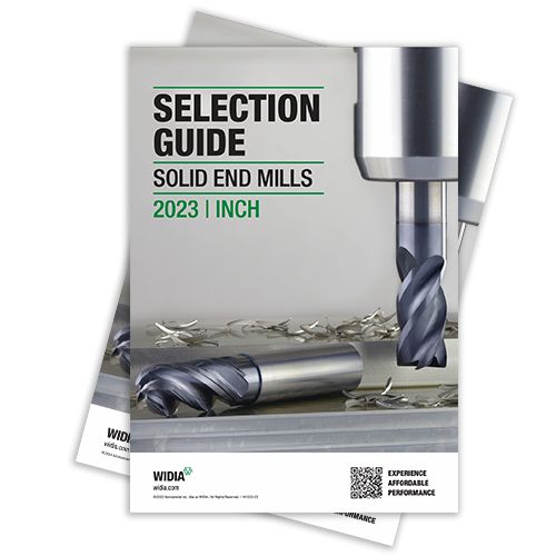 WIDIA Solid End Mills Selection Guide 2023 (Inch) | Catalog Cover