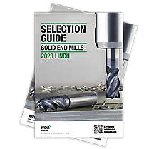 WIDIA Solid End Mills Selection Guide 2023 (Inch) | Catalog Cover