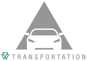 WIDIA Transportation car in triangle icon