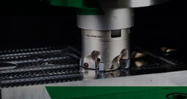 WIDIA VXF Series Indexable Mill performing a milling operation