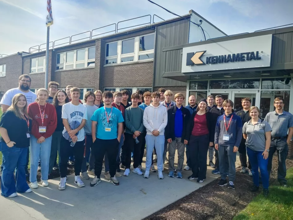 Group of Students at Kennametal's Young Engineers Program